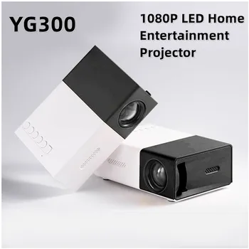 YG300 Draagbare Projector-High Definition 1080P Full HD Projector, Multi-Interface Huis HDMI-Compatibele USB-Films AV-Projector