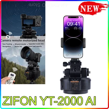 ZIFON YT-2000 AI Gezicht Track YT-1200 Rotatie Panoramisch Afstandsbediening Pan Tilt Gemotoriseerd Statief Elektrische hoofd voor Telefoons, Camera ' s