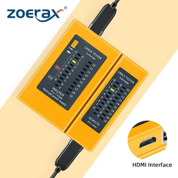 ZoeRax 2-in-1-Kabel Tester, Digitale HDMI Kabel Tester voor RJ45 Netwerk Kabel Tester, Ethernet-Tester Checker LAN-Kabel Detector