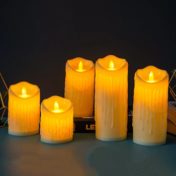 Zonder vlammen LED Kaars Licht Gesimuleerde LED Elektronische Kaars Lamp Swingende Vlam Thee Licht Voor de Kerst Bruiloft Home Decor
