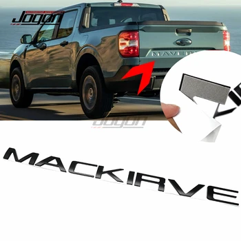 ABS Chroom 3D Achterwand Badge Embleem Sticker Voor Ford Maverick 2022 2023 Auto Achterste Romp Letters Typeplaatje Stickers Mat Zwart