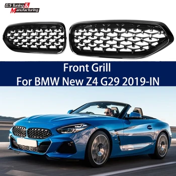 Diamond Styling Auto Nieren Motorkap Grille Voor de Nieuwe BMW Z4 G29 2019-2022 Gloss Black Vervangende Voorbumper Racing Grills van de barbecue