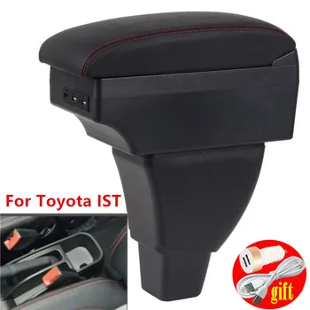 Voor Toyota ist bergvak tussen de voorstoelen centrale opslag van content Opslag box met bekerhouder asbak producten met USB LED